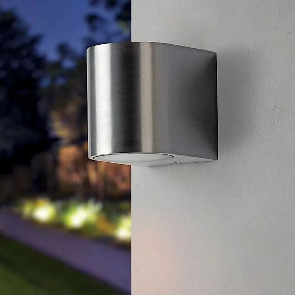 famlights | Außenwandleuchte Daria aus Metall in Aluminium günstig online kaufen