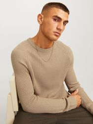 Jack & Jones Rundhalspullover JJPANNEL KNIT günstig online kaufen