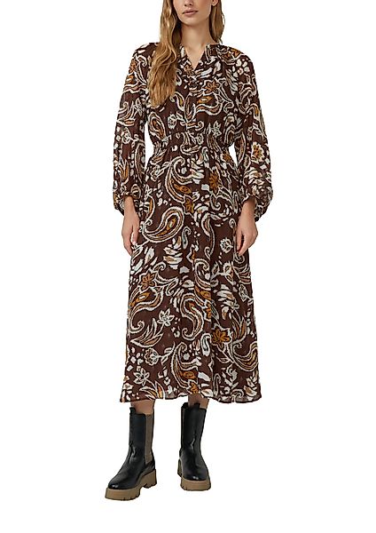 s.Oliver Chiffonkleid mit Effektgarn im Relaxed günstig online kaufen