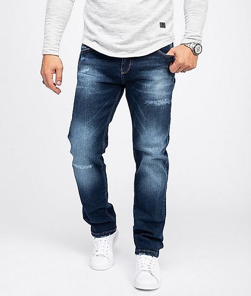 Rock Creek Regular-fit-Jeans Herren Jeans Stonewashed Denim RC-3103 günstig online kaufen