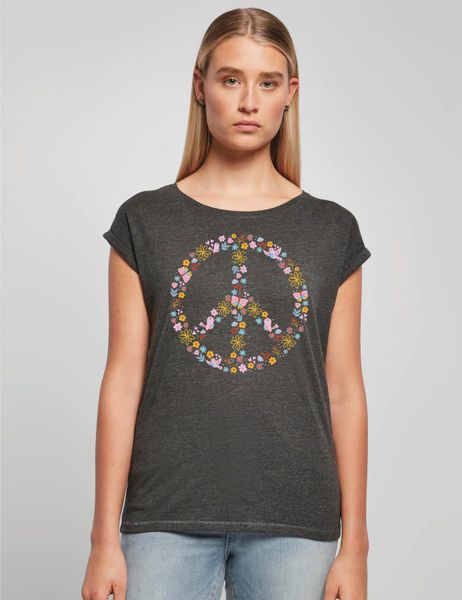 Youth Designz Print-Shirt "Peace Flowers" Damen günstig online kaufen