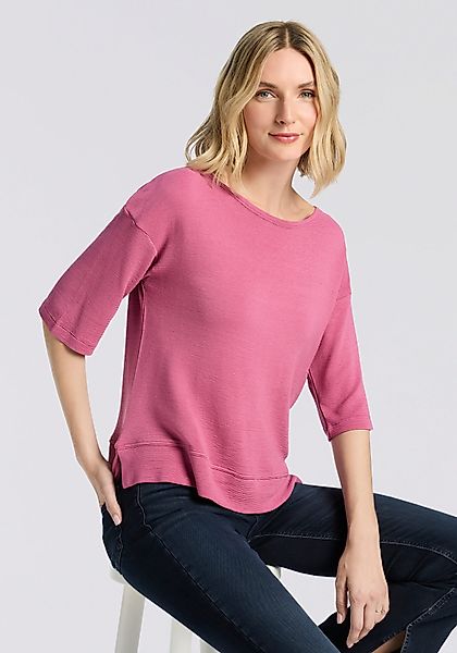 BOSS Sweatshirt U-Boot-Ausschnitt, feine Struktur günstig online kaufen