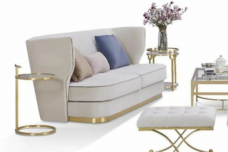JVmoebel Sofa, Sofa Couch 265cm Polster Sofas 4 Sitzer Textil big xxl Wohnz günstig online kaufen