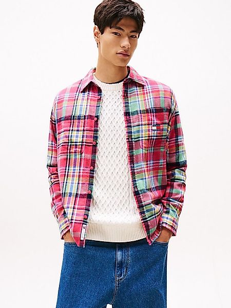 Tommy Jeans Hemdjacke TJM UTILITY FLANNEL OVERSHIRT Oversized Fit, Baumwoll günstig online kaufen