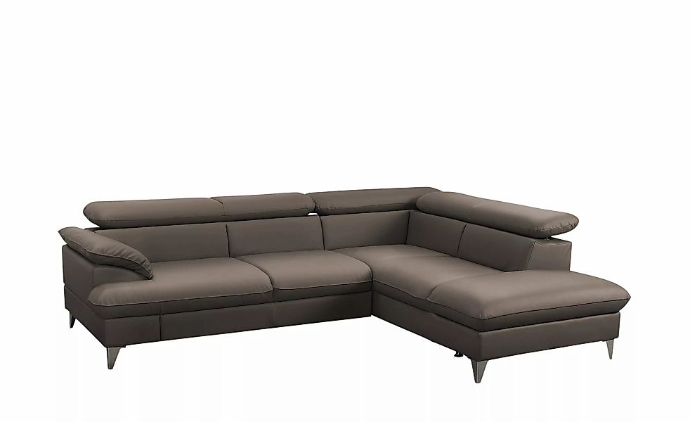 uno Ecksofa aus Kunstleder David ¦ braun ¦ Maße (cm): B: 256 H: 74 T: 208.0 günstig online kaufen