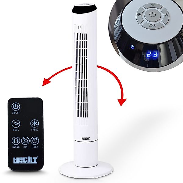 Hecht Standventilator mit Fernbedienung 3-Modis 60W günstig online kaufen