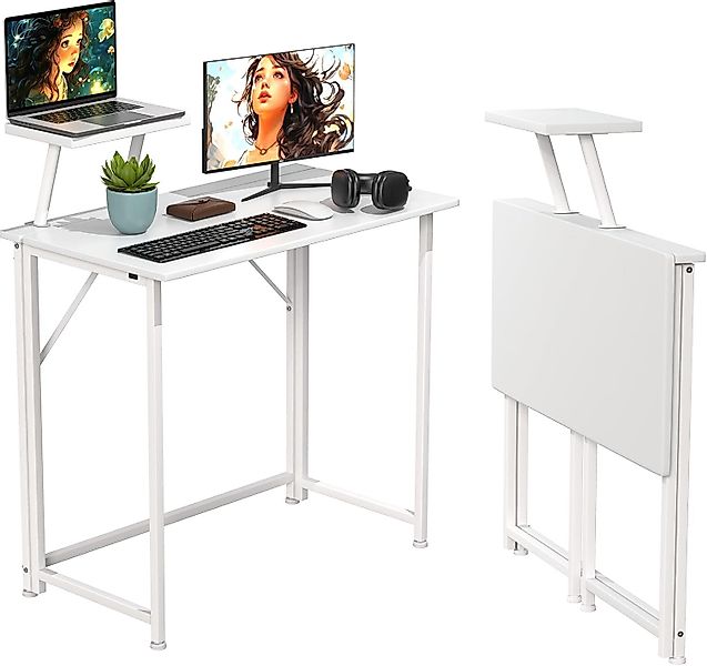 JEOBEST Computertisch Laptoptisch Kleiner Faltbarer Schreibtisch, günstig online kaufen