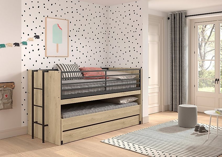 Home affaire Etagenbett, (Made in Europe), für kleine Räume, 2 Liegefl., Be günstig online kaufen