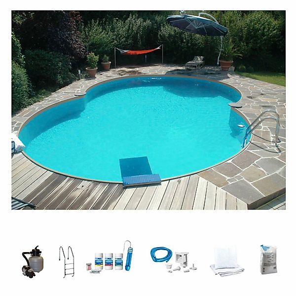 my POOL BWT Achtformpool "LAGOON 2", (Komplett-Set, 7 tlg.), in verschieden günstig online kaufen