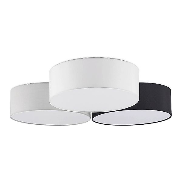 Lindby LED Deckenlampe Janita 8032568 Dimmbar Modern in Schwarz aus Textil günstig online kaufen