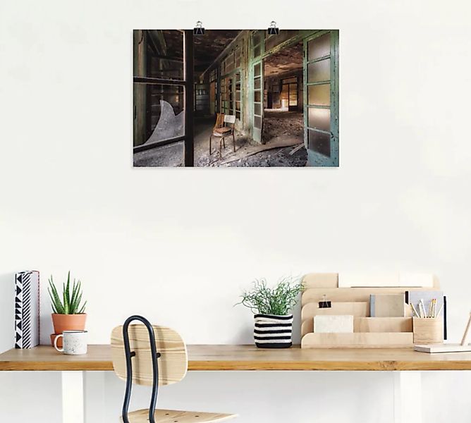 Artland Wandbild "Lost Place - Stuhl - verlassene Orte", Gebäude, (1 St.), günstig online kaufen