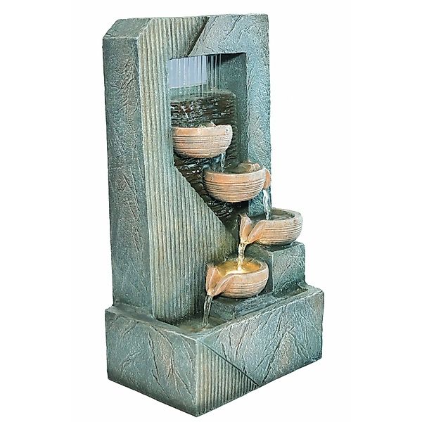 Granimex Wasserwand Digi LED-Beleuchtung 4 Überlaufschalen günstig online kaufen