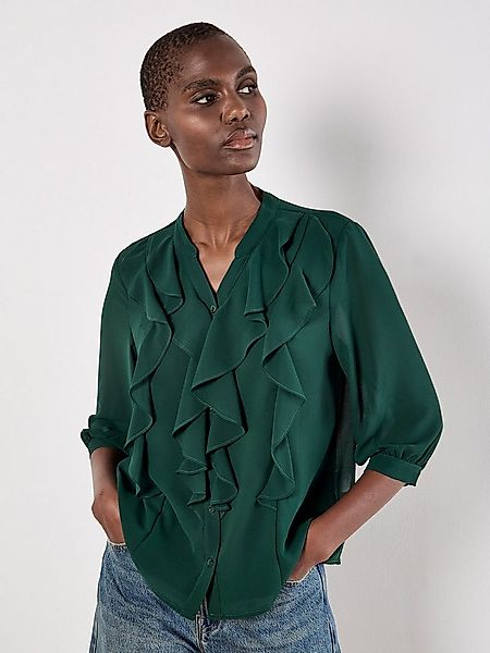 Apricot Rüschenbluse Chiffonbluse mit Rüschen günstig online kaufen