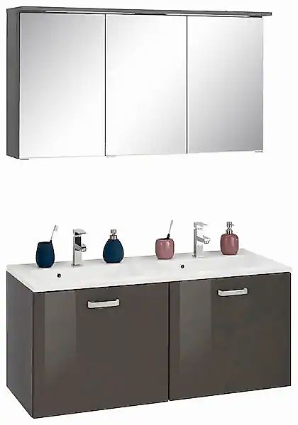 welltime Badmöbel-Set »Ravenna«, (2 St.), Doppelwaschplatz, Breite 120 cm günstig online kaufen