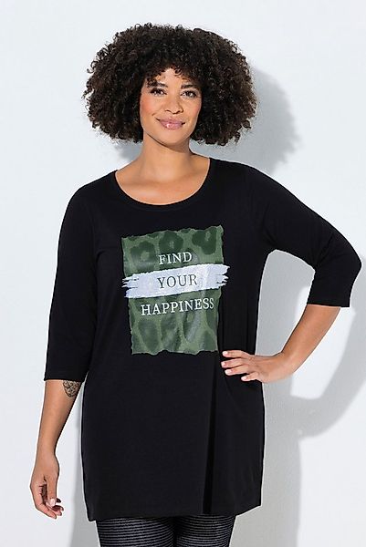 Angel of Style Longshirt T-Shirt A-Linie Glitzer-Motiv mit Schriftzug günstig online kaufen