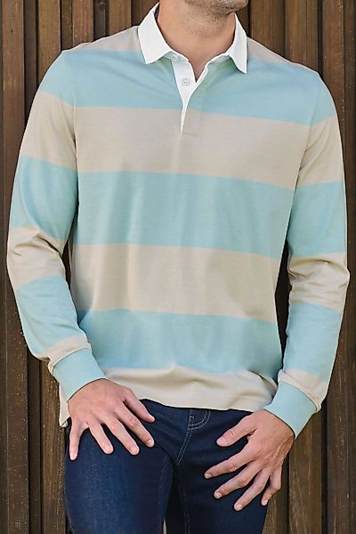 Kariban Langarm-Poloshirt Gestreiftes Polohemd mit langen günstig online kaufen