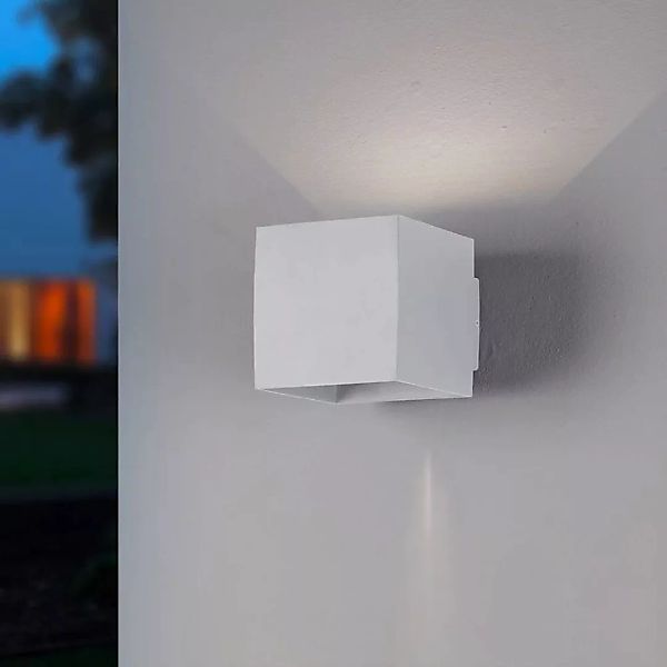 famlights | LED Außenwandleuchte Rebecca aus Aluminium in Anthrazit Up&Down günstig online kaufen