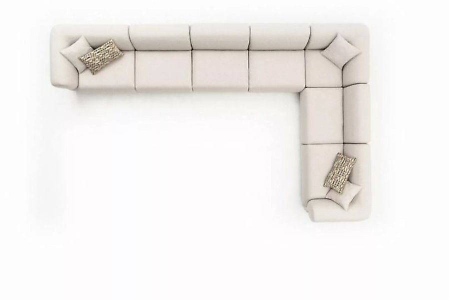 JVmoebel Ecksofa Beige Ecksofa Eckgarnitur Polster Sofa L-Form Couch 495x31 günstig online kaufen
