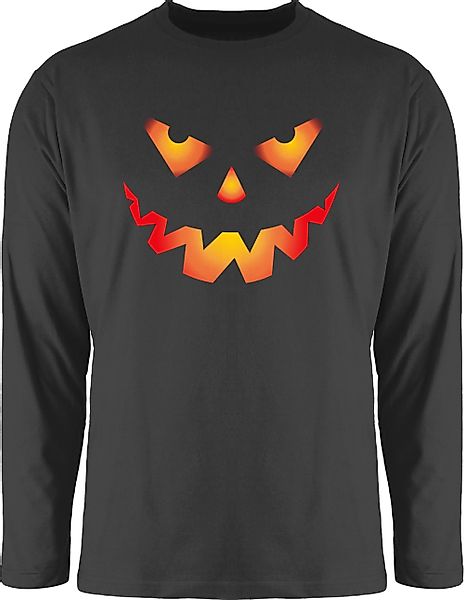 Shirtracer Rundhalsshirt Halloween Kürbis Gesicht Gruseliger günstig online kaufen