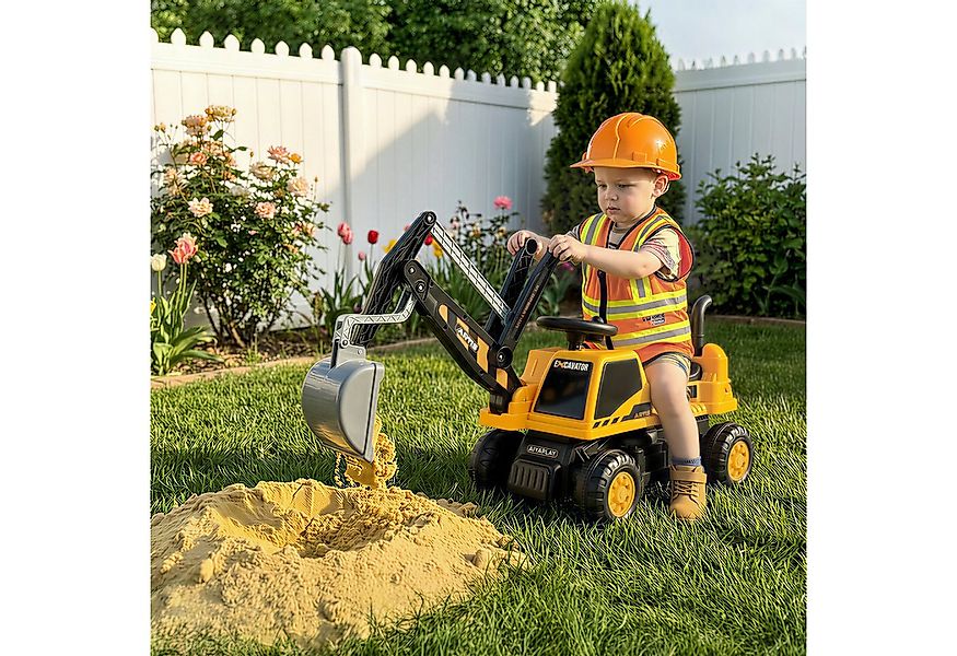 AIYAPLAY Spielzeug-Bagger Bagger zum Draufsitzen, (Kinderbagger, 1-tlg., Ki günstig online kaufen
