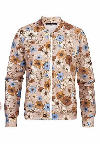 CLOUD 5IVE Klassische Bluse "CLOUD 5IVE Blouson with All-Over Flower Print" günstig online kaufen