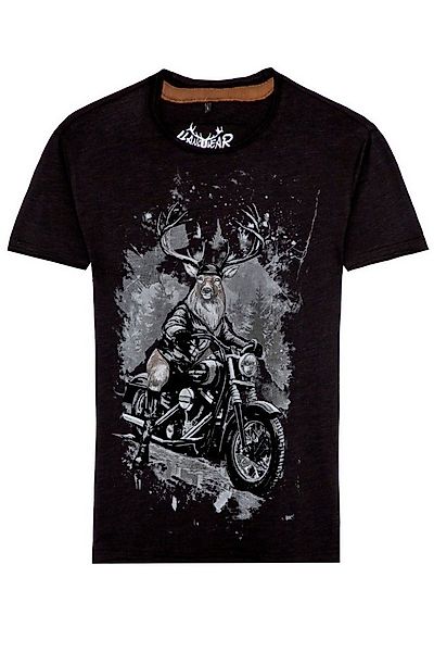 Hangowear Trachtenshirt Trachtenshirt Herren - GUSTAV - schwarz günstig online kaufen