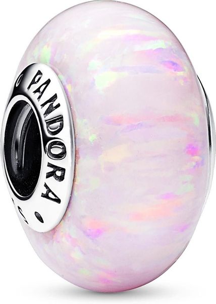 Pandora Bead Bead-Charm Silber Pink Opalisierend günstig online kaufen