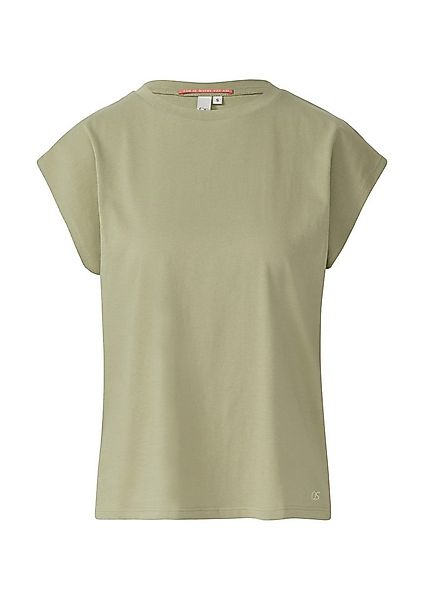 QS Kurzarmshirt T-Shirt T-Shirt mit leicht überschnittenen Schultern günstig online kaufen
