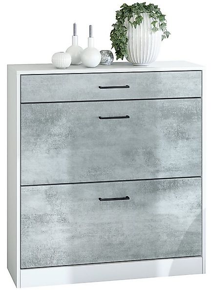 Vladon Schuhschrank Elvas (Schuhkipper, für 16 Paar Schuhe mit 2 Klappen un günstig online kaufen