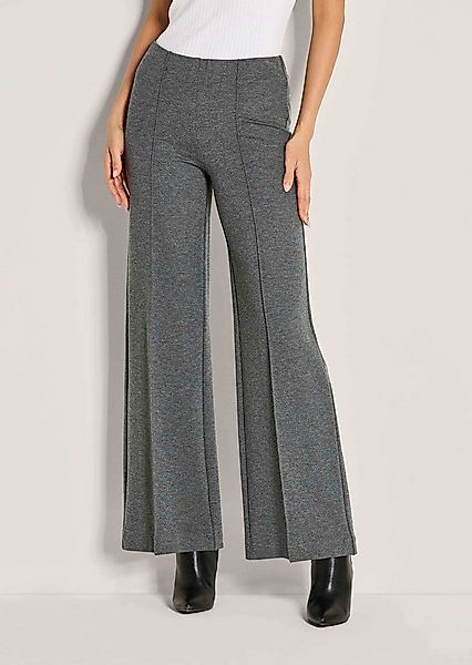 MADELEINE Jerseyhose Weite Jerseyhose mit Biesen Stoffhose mit weitem Bein, günstig online kaufen