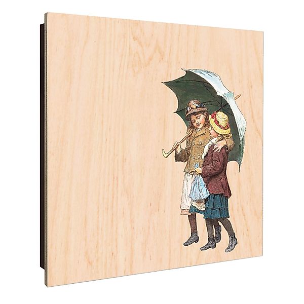 Banjado Großer Schlüsselkasten Holz 30x30cm Schwarz Scharnier Links 50 Hake günstig online kaufen