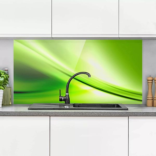 Glas Spritzschutz Abstrakt - Querformat 2:1 Green Valley günstig online kaufen
