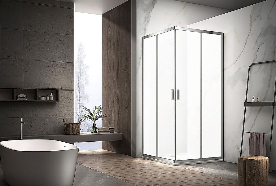 welltime Eckdusche New Summer, BxT: 100x100 cm, Einscheibensicherheitsglas, günstig online kaufen