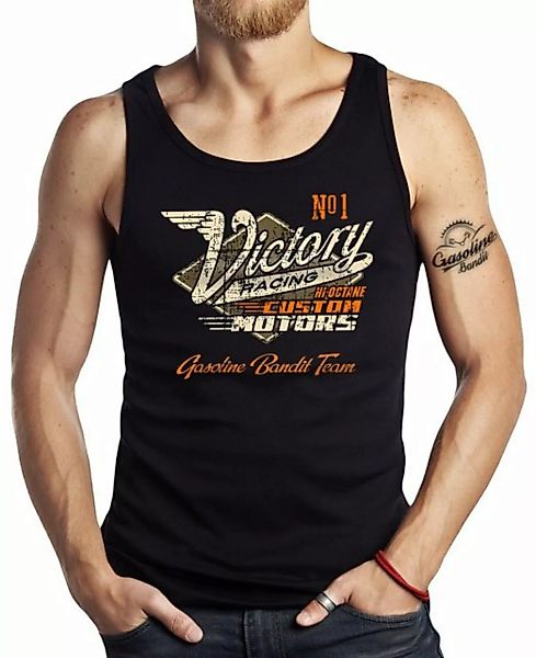 GASOLINE BANDIT® Tanktop Biker Racer Tank Top Muskel-Shirt: Victory Racing günstig online kaufen