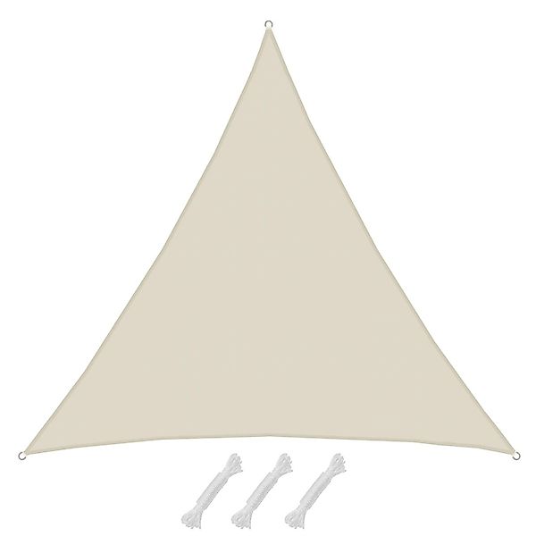 AMANKA Polyester Sonnensegel Wasserdicht - 6x6x6m Dreieck Beige günstig online kaufen