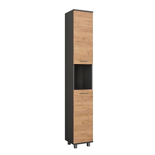 Vicco Hochschrank Ilias, Anthrazit/Goldkraft Eiche, 30.2 günstig online kaufen
