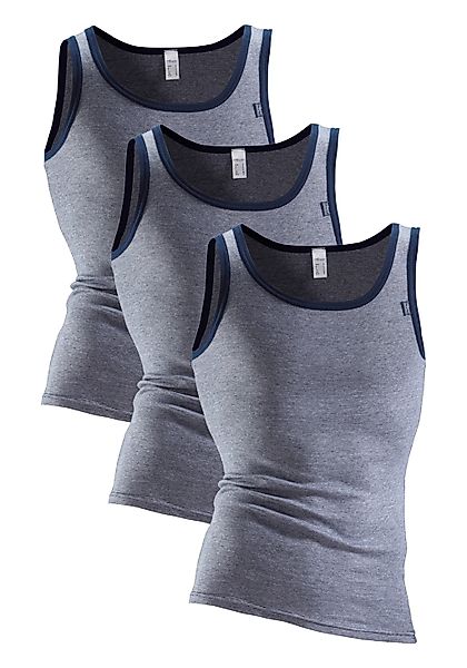 Clipper Exclusive Unterhemd "Tanktop für Herren", (3 St.), modische Optik: günstig online kaufen