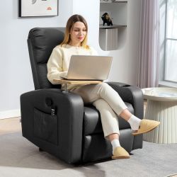 HOMCOM Massagesessel elektrisch Relaxsessel mit Massagefunktion günstig online kaufen