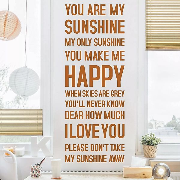 Wandtattoo You are my Sunshine günstig online kaufen