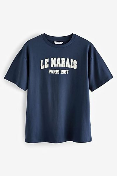 Next T-Shirt Kurzarmpullover Stadtsilhouette Paris Le Marais (1-tlg) günstig online kaufen
