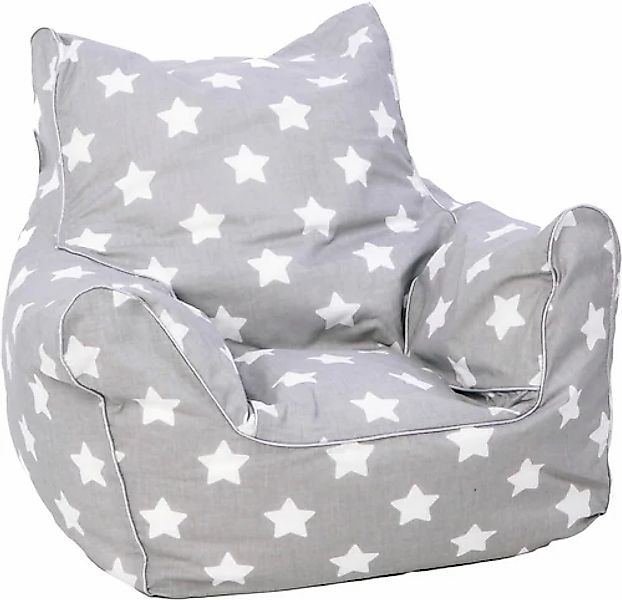 Knorrtoys® Sitzsack »Grey White Stars«, für Kinder; Made in Europe günstig online kaufen