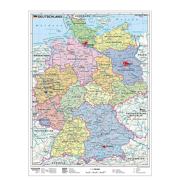 STIEFEL Poster Deutschland politisch 67 x günstig online kaufen