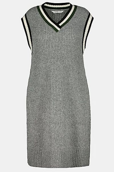 Studio Untold Strickkleid Pullunder-Kleid weit und gerade V-Ausschnitt günstig online kaufen