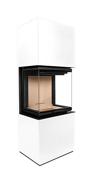 A. Caminetti Kaminofen Premiumkaminofen SCANDINAVIAN 50 S weiss - 9kW Sicht günstig online kaufen