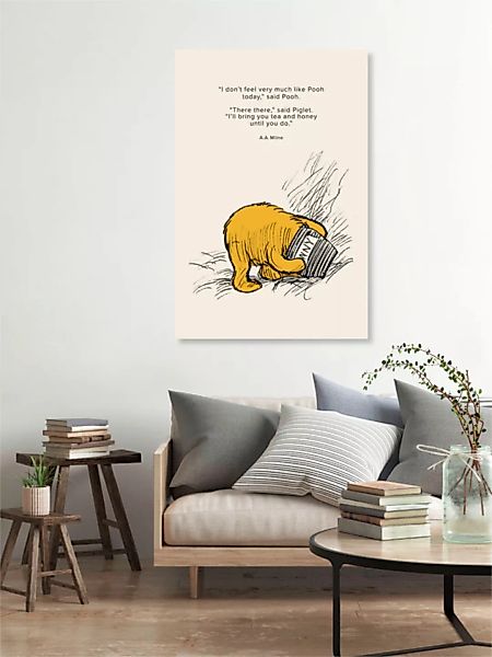 Poster / Leinwandbild - Winnie Puuh: Tee Und Honig günstig online kaufen
