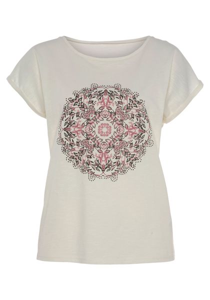 Vivance Kurzarmshirt "mit modischem Frontdruck" aus weicher Baumwoll-Qualit günstig online kaufen