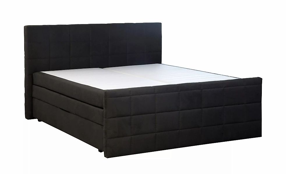 Boxspringbett  Vito ¦ schwarz ¦ Maße (cm): B: 193 H: 117 Betten > Boxspring günstig online kaufen