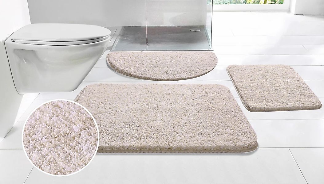 OTTO home Badematte "Vanessa meliert, Badvorleger, Badezimmer Teppich, Dusc günstig online kaufen