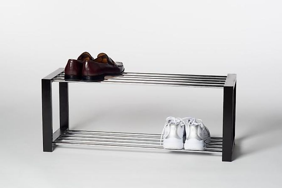 Schuhregal 2 Ablagen LUIS von Intra direct Schwarz günstig online kaufen