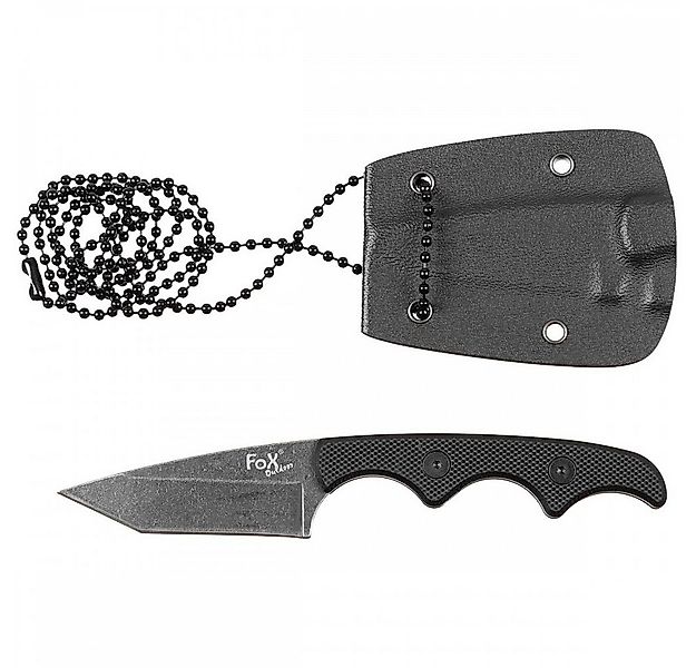 FoxOutdoor Taschenmesser Messer, "Neck II", stonew., Kunststoff-Scheide mit günstig online kaufen